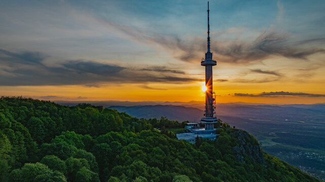 Kopitoto TV Tower on Vitosha Mountain